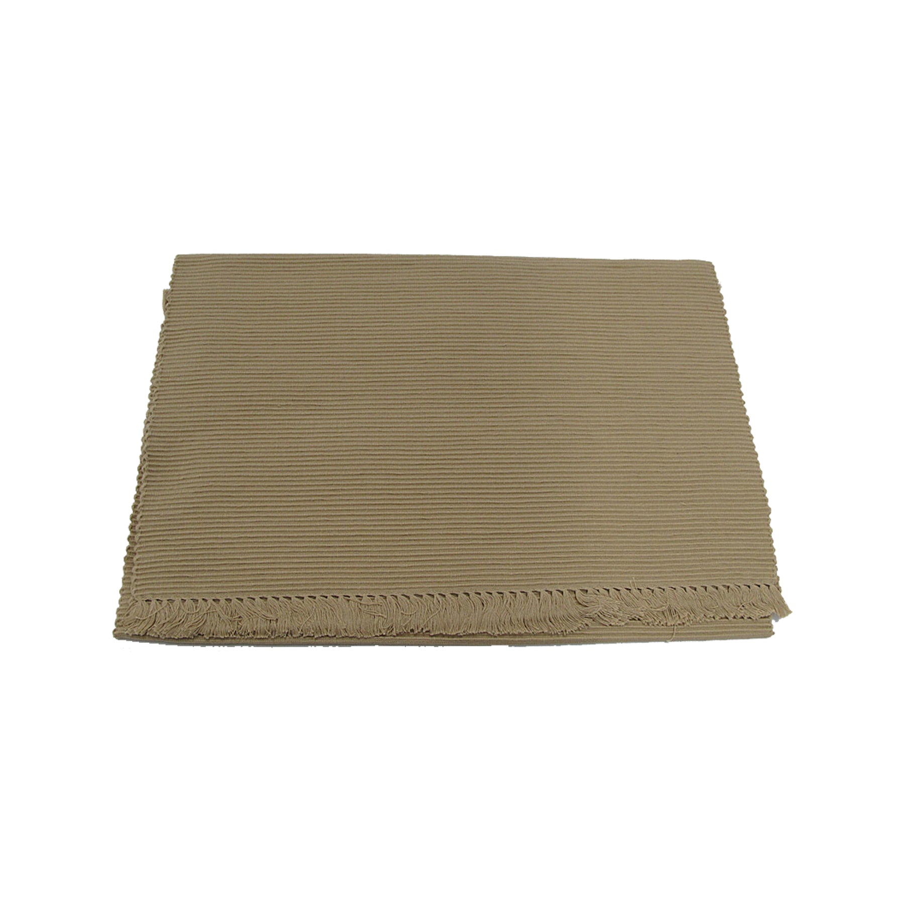 Hoydu Cotton Ribbed Table Runner 45cm x 200cm - WARM SAND - NuSea